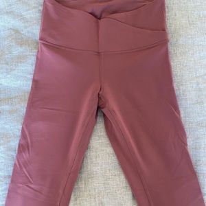 Align criss cross tights - size 6 - dusty rose